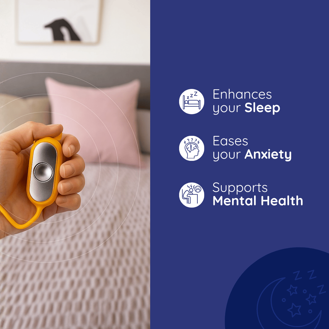 Compact Sleep Relaxation Device Handheld Massager For Better Sleep Mood Focus Portable Easy To Carry
